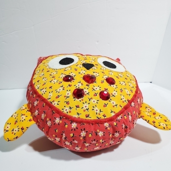 Handmade Owl Plush Pillow throw decor - Picture 5 of 5